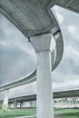 Part of modern bridge architecture from below view, Belgrade, Serbia, Ada Bridge Royalty Free Stock Photo