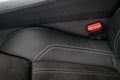 Part of modern car leather seat. Royalty Free Stock Photo