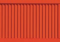 Part of modern interior with red orange brown horizontal patterned texture of wooden shutters, casements or blinds background Royalty Free Stock Photo