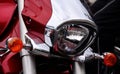 Part of motorcycle headlight Royalty Free Stock Photo