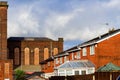 Part Of Old Factory and New Homes In Heywood Royalty Free Stock Photo