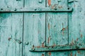 Part old green door. Old paint. Peeling paint. Part old green an Royalty Free Stock Photo