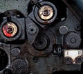 Part of old machine Royalty Free Stock Photo