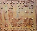 Part of the old metal structure, covered with rust Royalty Free Stock Photo