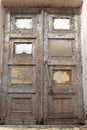 Part of old ruined door Royalty Free Stock Photo