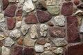 Part of a stone wall, for background or texture Royalty Free Stock Photo