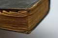 Part of the old tattered books with yellowed pages Royalty Free Stock Photo