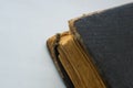 Part of the old tattered books with yellowed pages Royalty Free Stock Photo