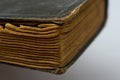 Part of the old tattered books with yellowed pages Royalty Free Stock Photo