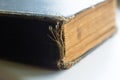 Part of the old tattered books with yellowed pages Royalty Free Stock Photo