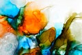 Part of original alcohol ink painting