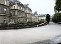 Part of Palace of Versailles with garden Royalty Free Stock Photo