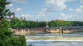 Weir crossing the Garonne river,Toulouse, France