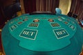 A part of poker table