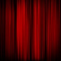 Part of a red curtain - dark. EPS 10
