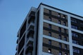 Part of a residential building, blue sky Royalty Free Stock Photo