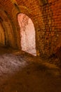 Part of a restored ring oven of a brickyard Royalty Free Stock Photo