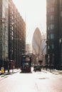 part road between houses in London Royalty Free Stock Photo