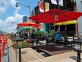 Outdoor dining is safer during the pandemic Royalty Free Stock Photo