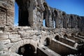 Part of Roman Arena in Arles, Provence, France Royalty Free Stock Photo