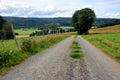 Route called Piligrim Path through the village of Selbu, Norway