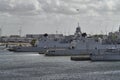 Den Helder, Holland-26th May 2011: Dutch Naval Vessels and Submarines moored up in harbour. Royalty Free Stock Photo