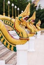 Part of serpent wat nong wang,thai temple