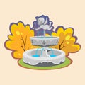 Part from Set of outdoors fountain for gardening Royalty Free Stock Photo