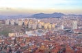 Part of shanty town and new apartment buildings together, Ankara, Turkey Royalty Free Stock Photo