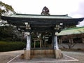 Part of a shinto shrine called Hokoku shrine in Osaka Castle Park Royalty Free Stock Photo