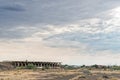 Part of shunting yard at the railway station in Klipplaat Royalty Free Stock Photo