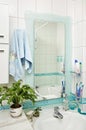 Part of small modern bathroom interior