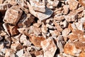 Part of a stone pile of rocks for construction Royalty Free Stock Photo