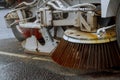 Part of a street cleaning vehicle. Royalty Free Stock Photo