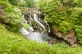 Part of the Swallow Falls, waterfalls in North Wales Royalty Free Stock Photo