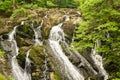 Part of the Swallow Falls, waterfalls in North Wales Royalty Free Stock Photo