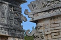 Part of temple of reliefs in Chichen Itza.