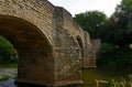 Part of Teston Bridge over the River Medway Royalty Free Stock Photo
