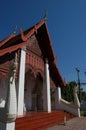 Part of Thai architecture. Lanna style church. Royalty Free Stock Photo