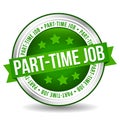 Part-time job Badge - Online Button - Banner with Ribbon