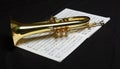 Part of trumpet Royalty Free Stock Photo