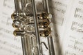 Part of trumpet Royalty Free Stock Photo