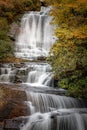 Part of the upper falls of Carson Creek falls in North Carolina Royalty Free Stock Photo