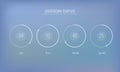 Part of the User interface Clock countdown template for application, Vector UI elements. Design of countdown timer for Royalty Free Stock Photo