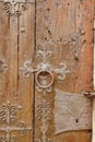 Part of a very old wooden door