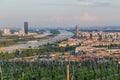 Part of the Vienna Skyline from kahlenberg Royalty Free Stock Photo