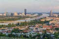 Part of the Vienna Skyline from kahlenberg Royalty Free Stock Photo