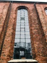 Part view of the exteriour detail Church of the Holy Spirit Ghost on Copenhagen Royalty Free Stock Photo