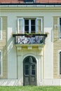 Part view of the facade of an historical building