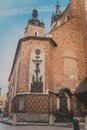 part view of St. Mary's Basilica, known as Mariacki Church Royalty Free Stock Photo